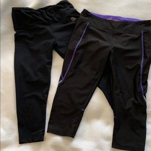 Workout capri pants